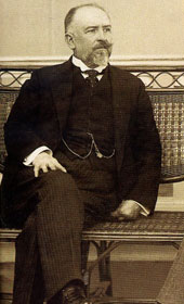 MSG001: Italian Foreign Minister Antonino Paternò-Castello, the Marquis di San Giuliano (1852-1914) in Abbazia [Opatija]. (Photo Edmund Jelussich, mid-April 1914).