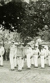 MSG097: Shkodra: Students at a military college, first view, July or August 1914 (Marquis di San Giuliano Photo Collection).