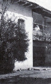 AD024: "Albanian house" (Photo: Alexandre Degrand, 1890s).