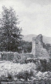 AD117: "Ruins of the Church of the Assumption in Kraja" (Photo: Alexandre Degrand, 1890s).