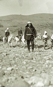Jäckh204: “Through stony arid country in Albania” (Photo: Ernst Jäckh, ca. 1910. Courtesy of Rare Books and Manuscript Library, Columbia University, New York, 130114-0019).